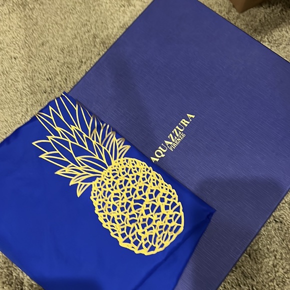 BNIB Aquazzura Pom Pom sandals multicolour white leather strap heels sandals - Picture 6 of 7